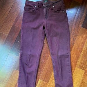 Just Black Maroon Skinny Jeans
